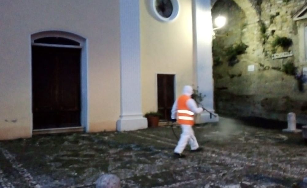 A san bartolomeo iniziata la sanificazione di strade marciapiedi
