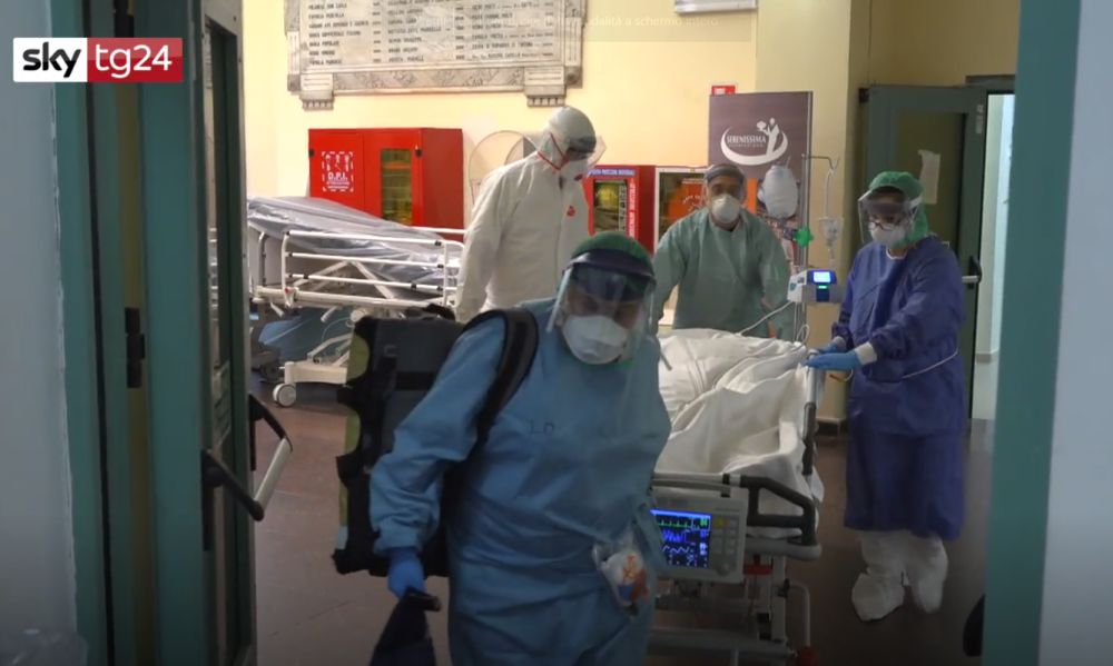 Straordinario servizio di Sky con le telecamere dentro l’ospedale di Tortona. Il link per vederlo