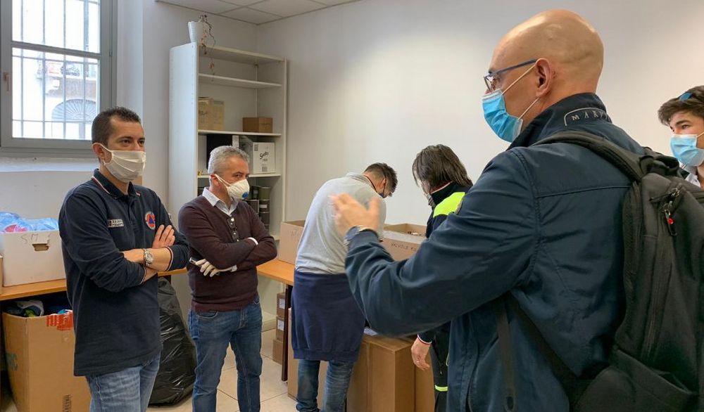 L’assessore regionale alla Protezione Civile  Marco Gabusi in visita ad Acqui Terme.
