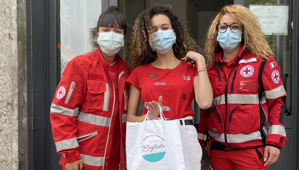 Bel gesto della Gelateria Bogliolo di Acqui Terme nei confronti dei Soccorritori che aiutano gli altri a sopravvivere