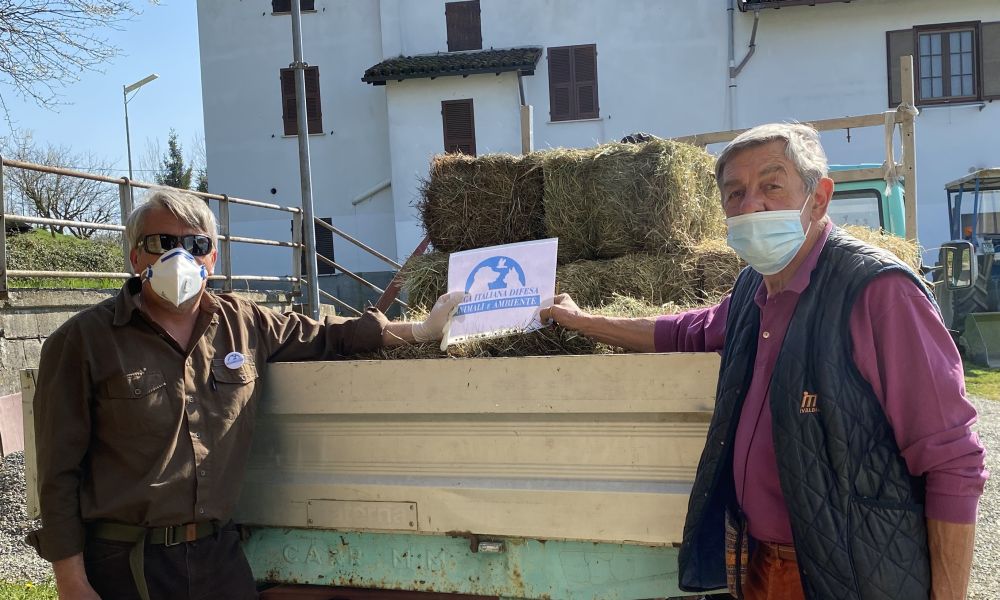Leidaa porta aiuti agli animali del Family park di Felizzano