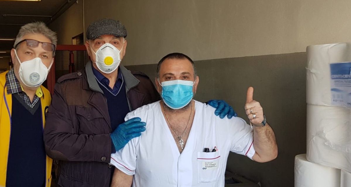Grazie al Lions mascherine per i sanitari che lavorano all’ospedale di Ovada