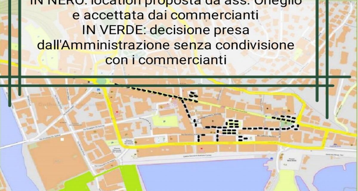 Un raccolta firme per sostenere i Commercianti di Imperia