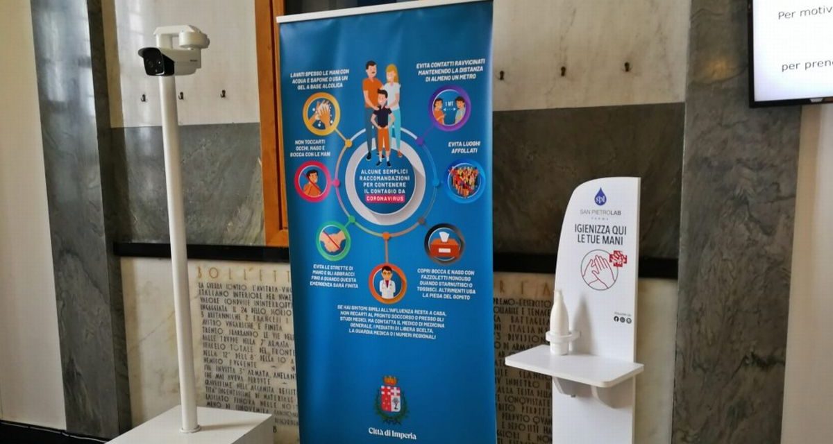 Imperia, attiva telecamera termografica all’ingresso del Comune