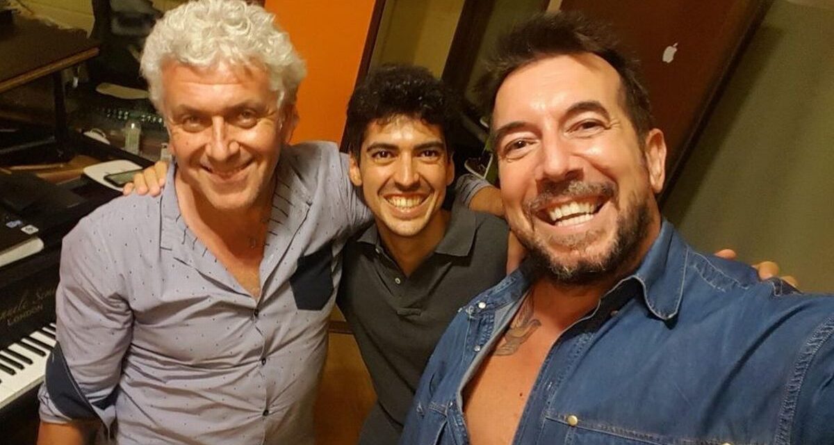 L’Autore delle canzoni di Mina in studio a Sarezzano con Emanuele Semino ed Enzo Consogno