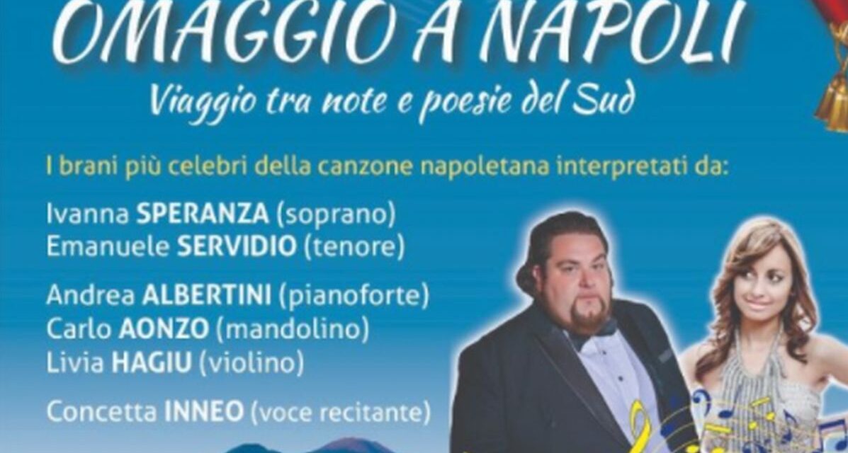 Giovedì 27 l’ultimo spettacolo dell’Emd Festival: la canzone napoletana protagonista a Diano Marina