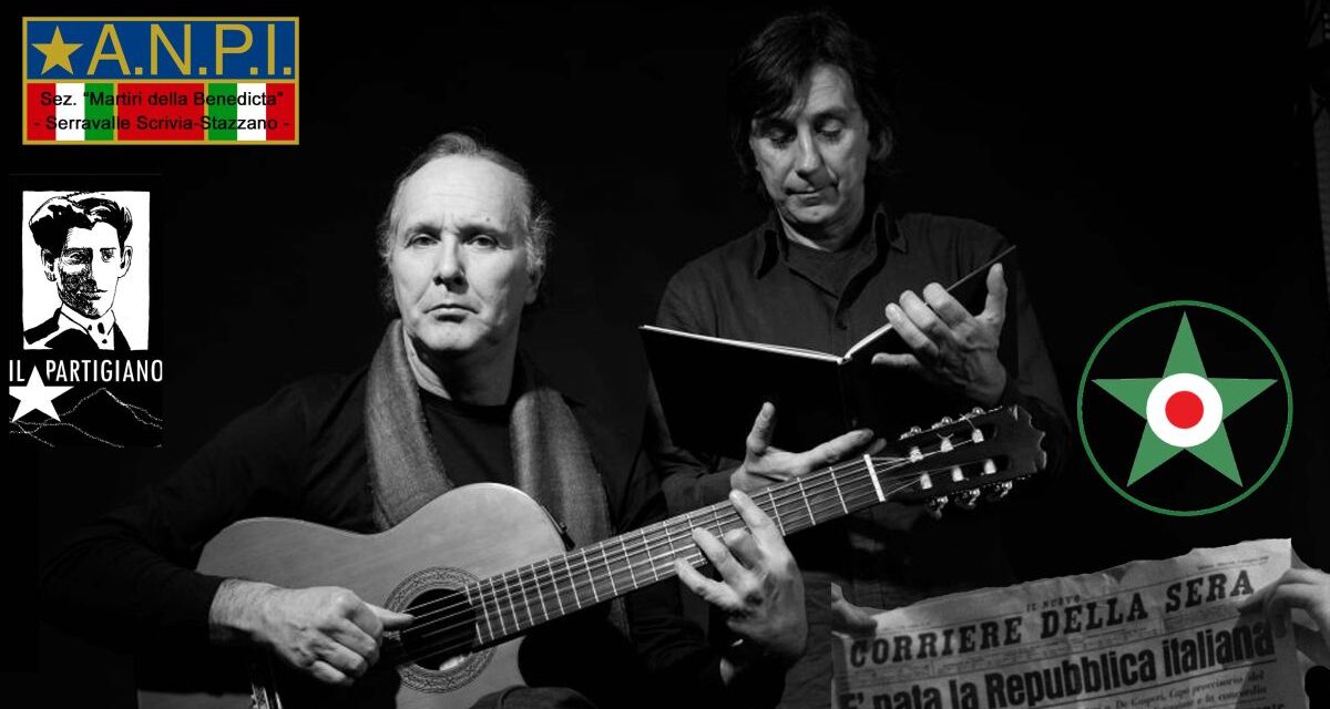 “Libertà è l’idea che ci avvicina: dai ribelli alla Costituzione del ‘48”. Sabato 5 settembre il reading musicale del duo Paravagna Repetto