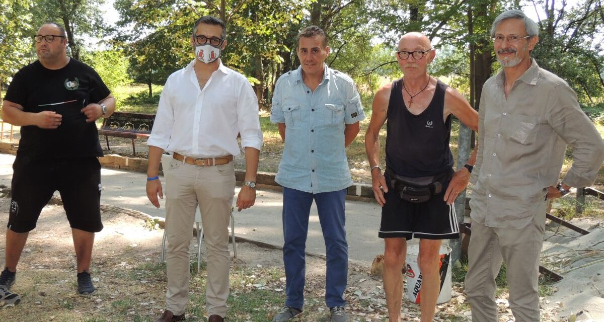 A Tortona rinasce lo storico campo da bocce al Parco dello Scrivia, inaugurato dal Sindaco Chiodi