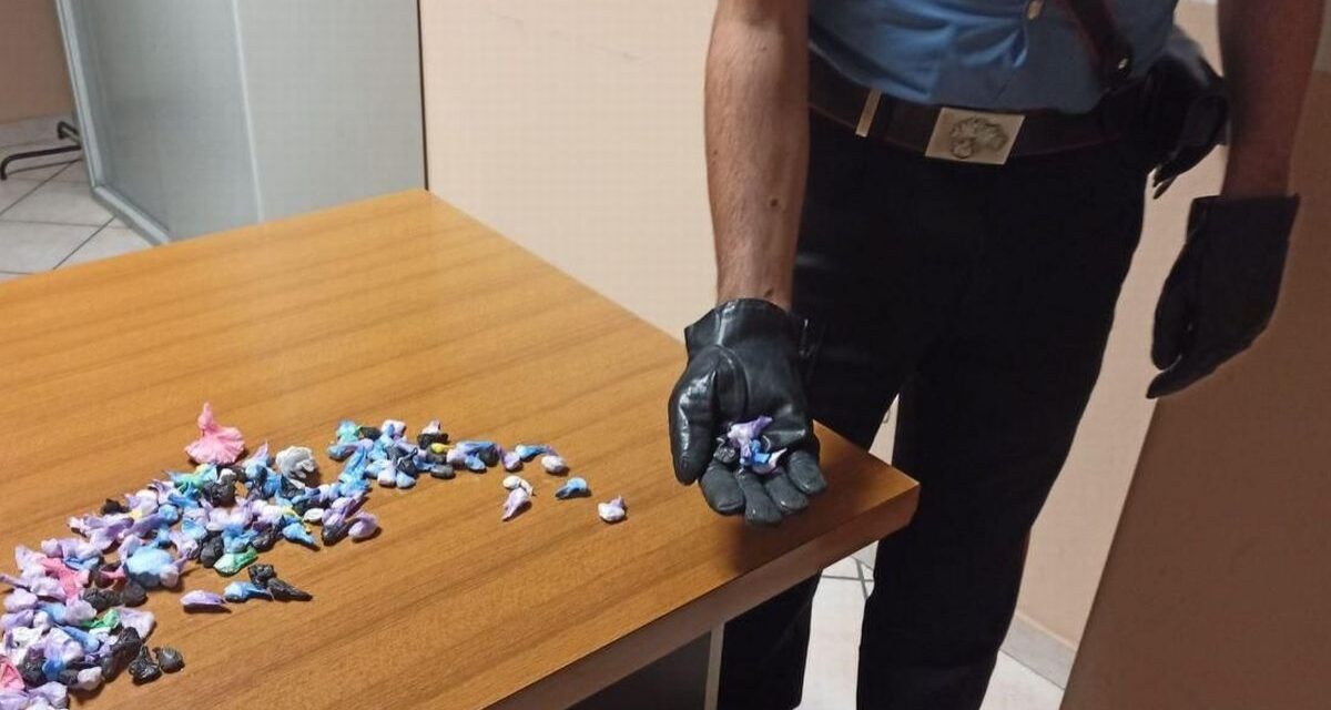 Brillante inseguimento dei Carabinieri di Tortona degno dei migliori film d’azione concluso col sequestro di queste 161 dosi a un marocchino