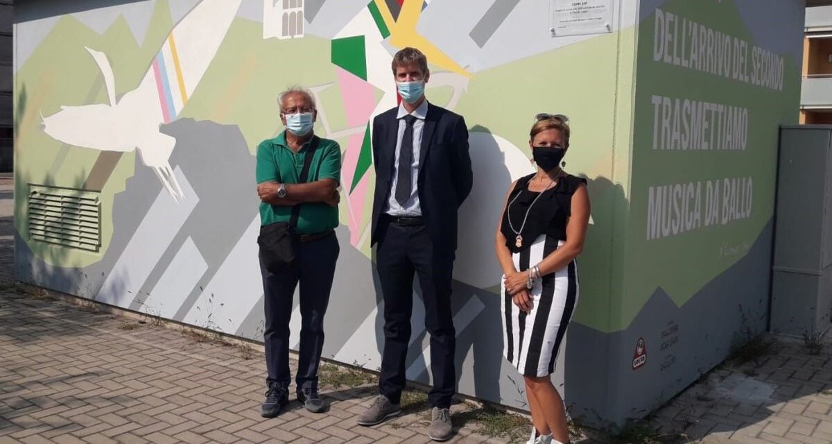 A Novi Ligure c’è un murale dedicato a Fausto Coppi