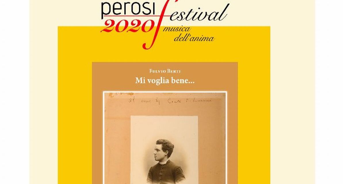Domenica al “Ridotto” di Tortona la presentazione del volume “Mi voglia bene…” su Lorenzo Perosi.