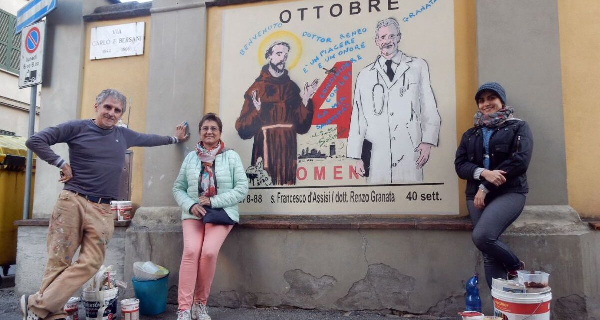 A Castelnuovo la famiglia Falchetto ricorda il medico Granata morto per Covid che Solenghi aveva messo vicino a San Francesco