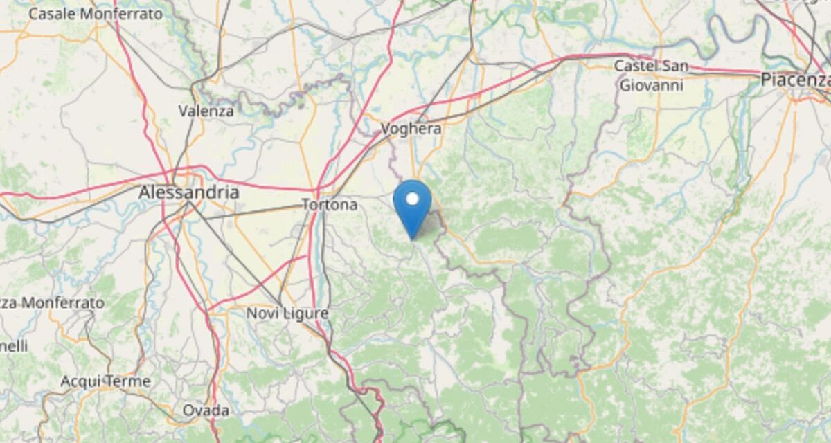 Due scosse di terremoto in Val Curone con epicentro a Volpeglino e Montemarzino