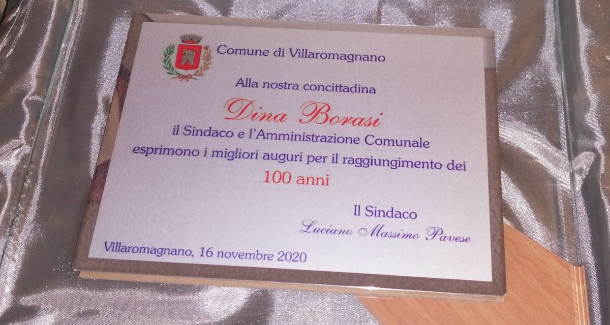 Festeggiata una centenaria a Villaromagnano
