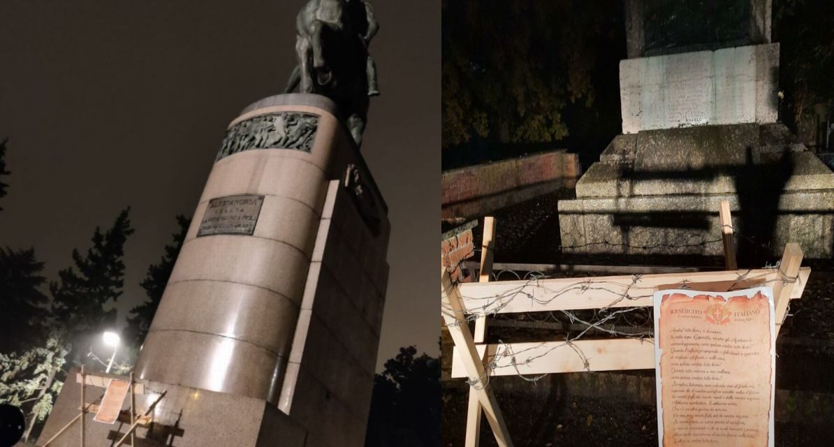 Trincee contro il lockdown, azione di CasaPound a Viguzzolo e Alessandria