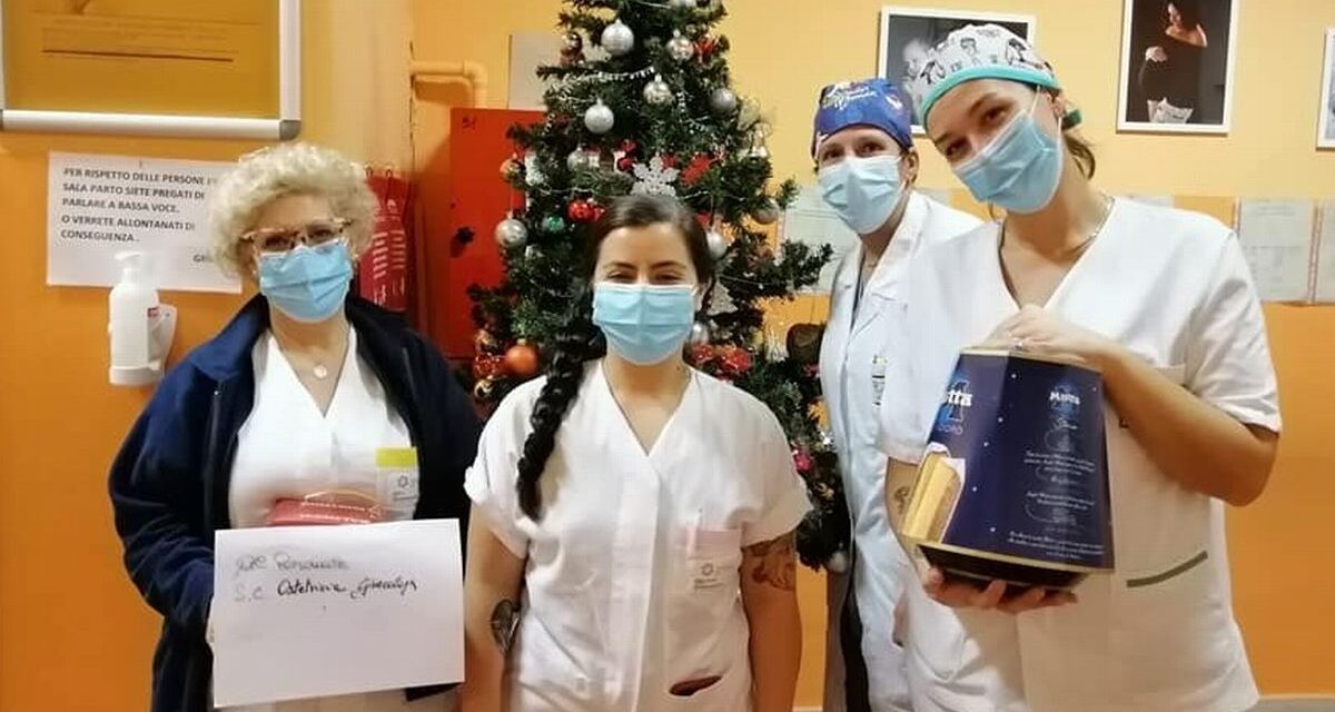 Ad Alessandria donati panettoni all’ ospedale Infantile e ai reparti Covid: il grazie dell’Azienda