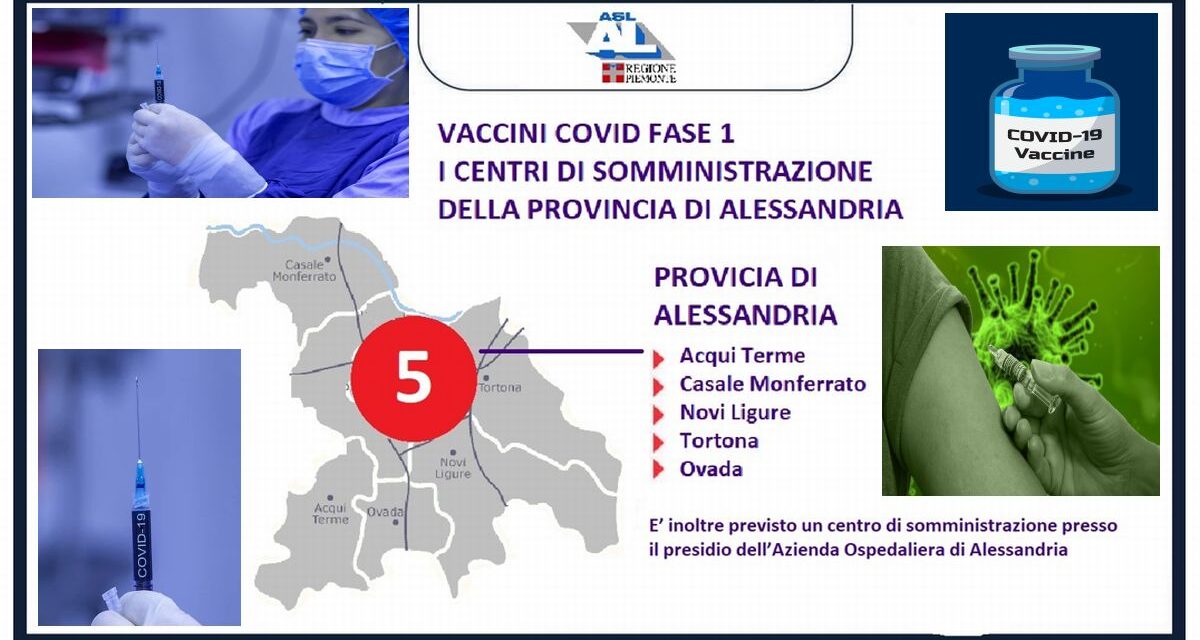 A Tortona e negli altri ospedali della provincia a gennaio sarà possibile vaccinarsi contro il Covid