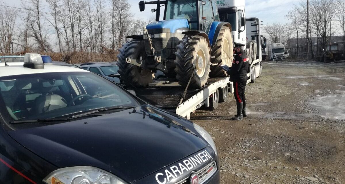 Alla periferia di Tortona un traffico illecito di mezzi rubati scoperto dai Carabinieri, 4 nei guai