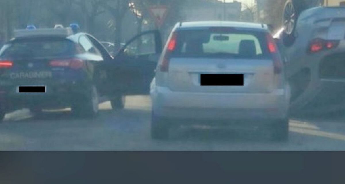 Un inseguimento per le vie di Tortona fra Carabinieri e un sospetto finisce in questo modo in viale De gasperi