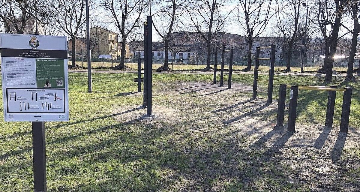 Anche a Casale Monferrato le prime due palestre all’aperto