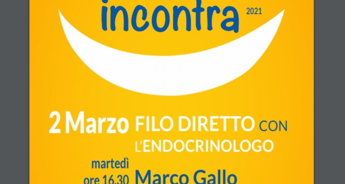 Ospedale Incontra: 2 marzo appuntamento virtuale con l’Endocrinologo