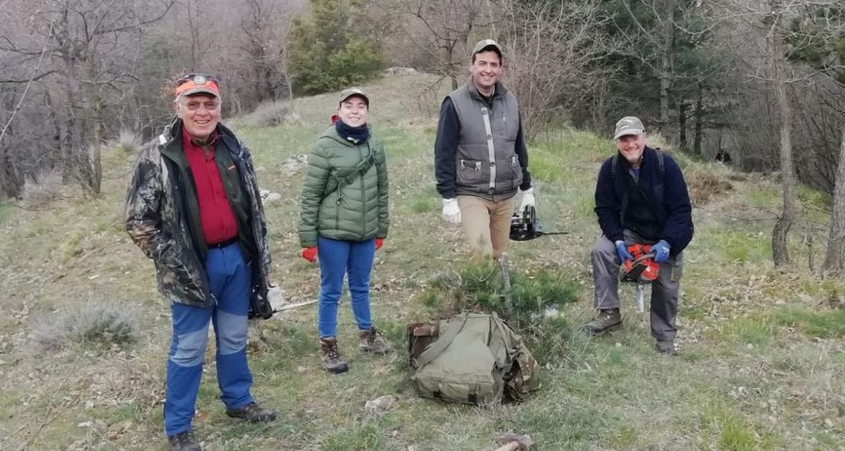 Continua l’impegno dei volontari per il recupero di mulattiere e sentieri storici nel Ponente Ligure