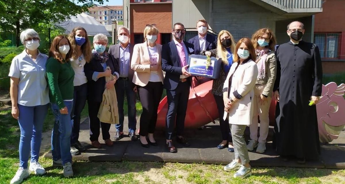 Prima manifestazione di Santa Croce a Tortona: inaugurata l’aula a cielo aperto
