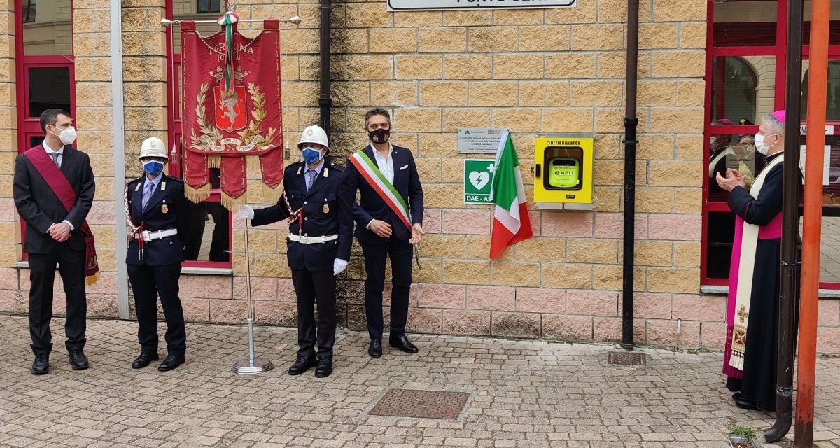 A Tortona installato il secondo defibrillatore. In memoria del Vigile Andrea Gastaldo