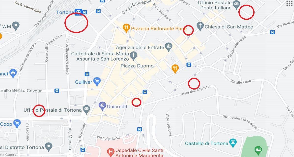 Ecco gli 8 posti dove si spaccia droga a Tortona secondo i nostri lettori