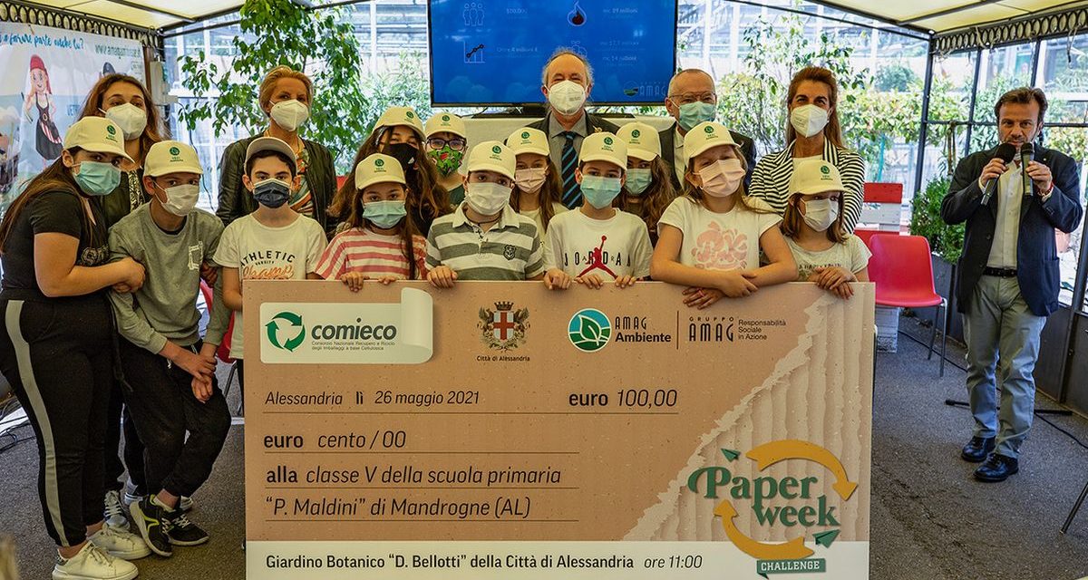 Gli istituti comprensivi alessandrini premiati al Giardino Botanico dal Sindaco Gianfranco Cuttica di Revigliasco