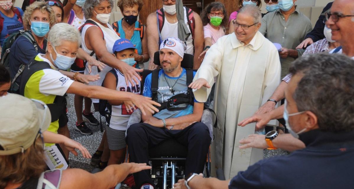 Nel Tortonese un malato di sclerosi multipla che attraversa l’Italia in carrozzina: é Matteo Gamerro