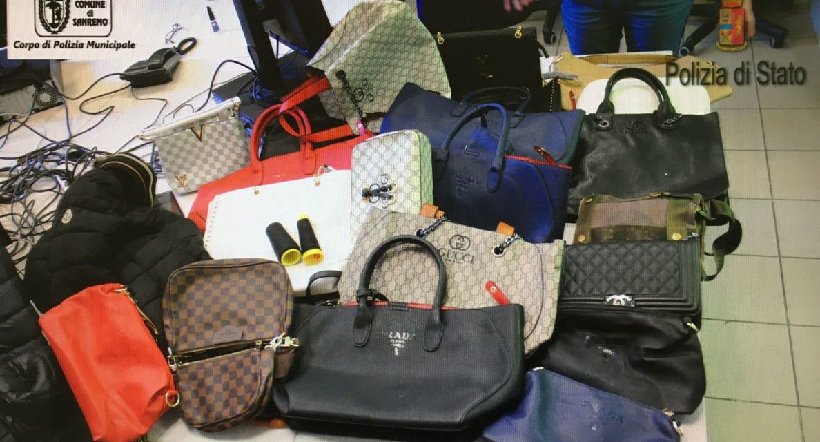 A Sanremo sequestrato un laboratorio artigianale per false griffe, denunciati due senegalesi