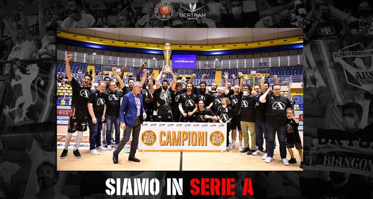 Il Derthona conquista la serie A di Basket ed entra nella storia