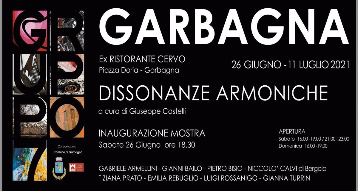 Sabato a Garbagna si apre la mostra d’arte del “Gruppo 7”