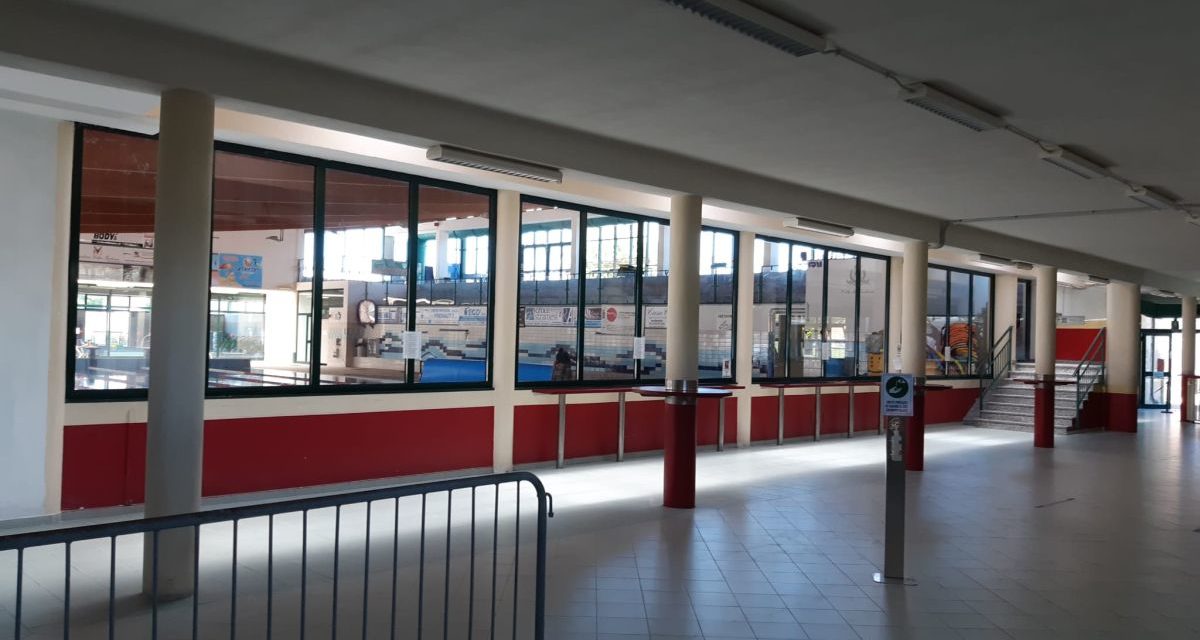 Maquillage del Comune in diverse strutture sportive di Tortona fra cui la piscina