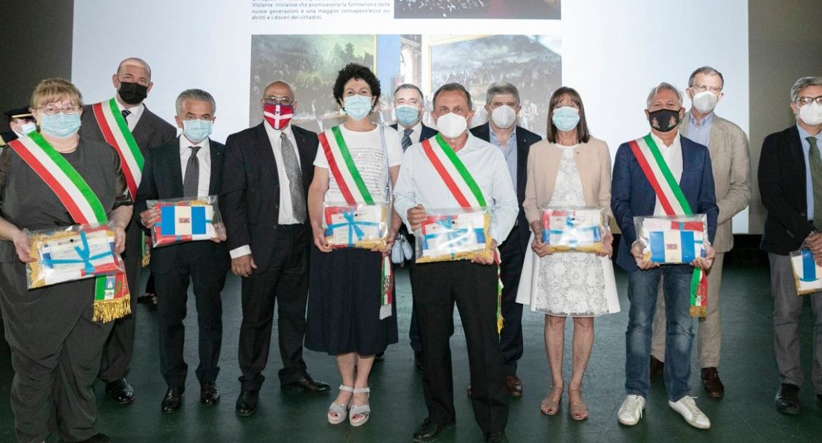 Il Comune di Tortona ha ricevuto il Drapo’ la bandiera del Piemonte