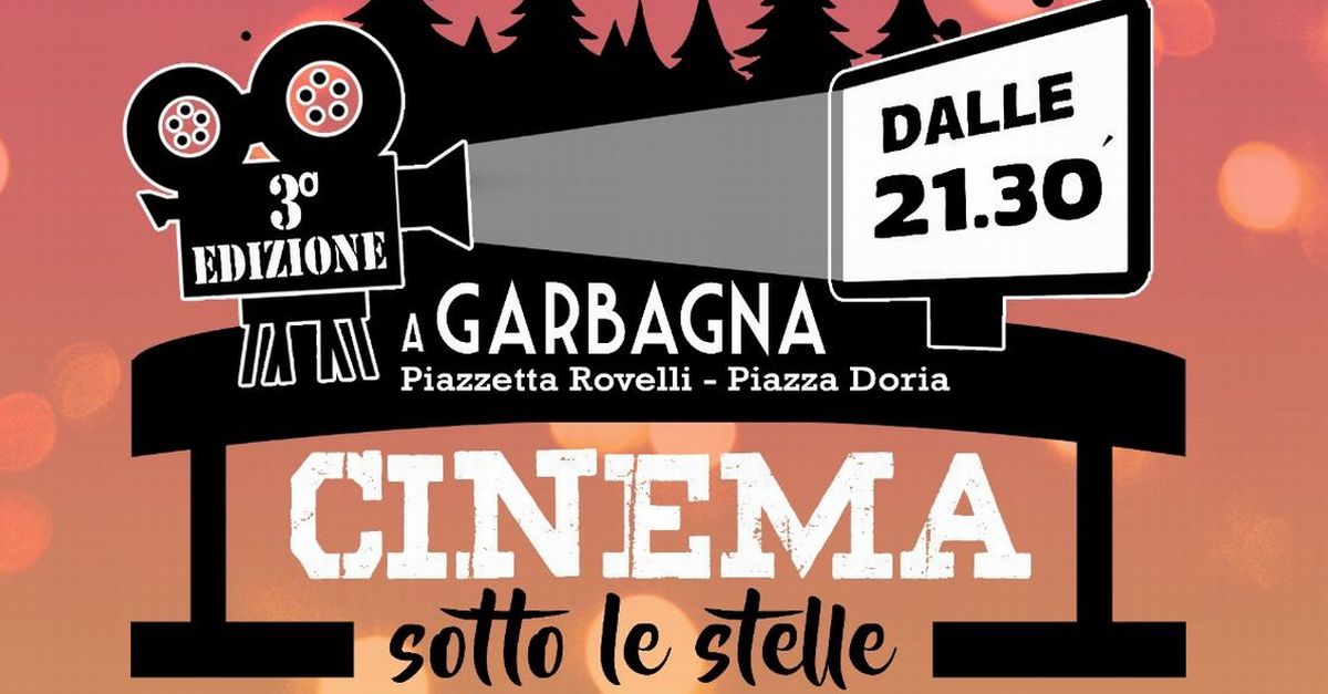 Domani a Garbagna torna il cinema sotto le stelle
