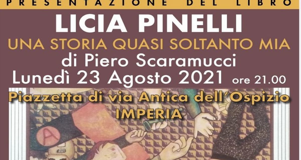 Claudia Pinelli lunedì sarà a Imperia, non mancate!