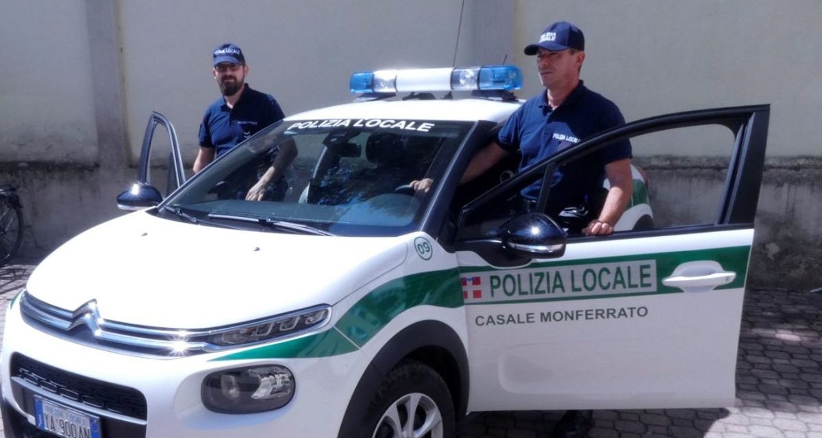 La Polizia locale di Casale identifica un pirata della strada