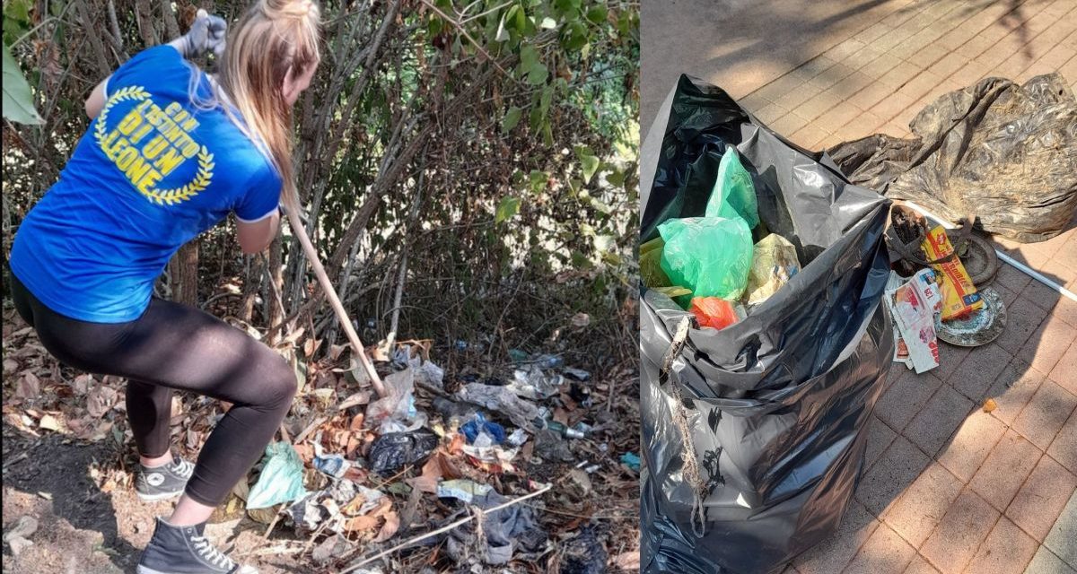 Azione Tortona ha pulito un’area verde della città