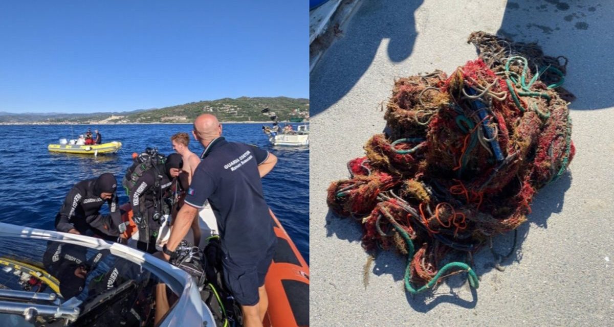 Operazione “Reti Fantasma”: liberato il “Pilone di Cervo” dalla Guardia costiera