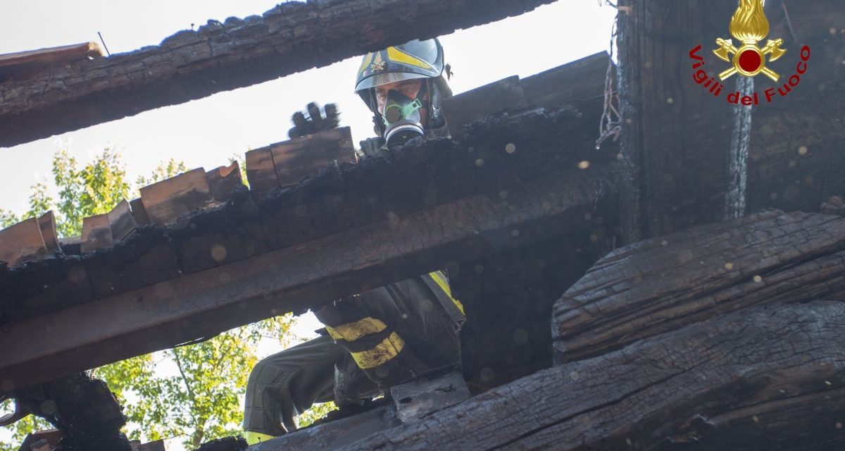 Incendio a Voltaggio, brillante intervento dei Vigili del Fuoco di Novi