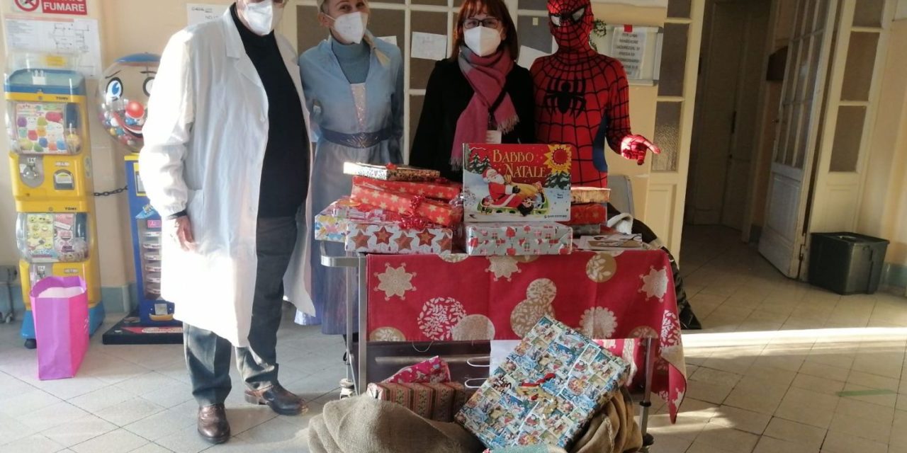 All’Ospedale Infantile di Alessandria é arrivato Spiderman