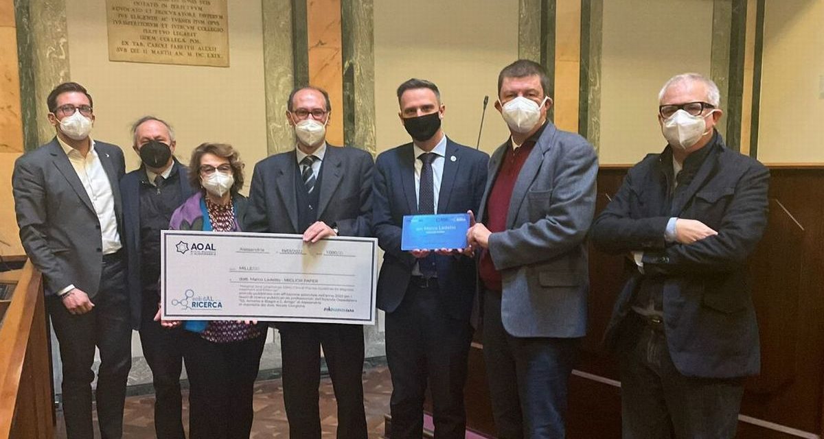 Alessandria, il premio della ricerca miglior paper va a  Marco Ladetto per una linea guida sul linfoma marginale