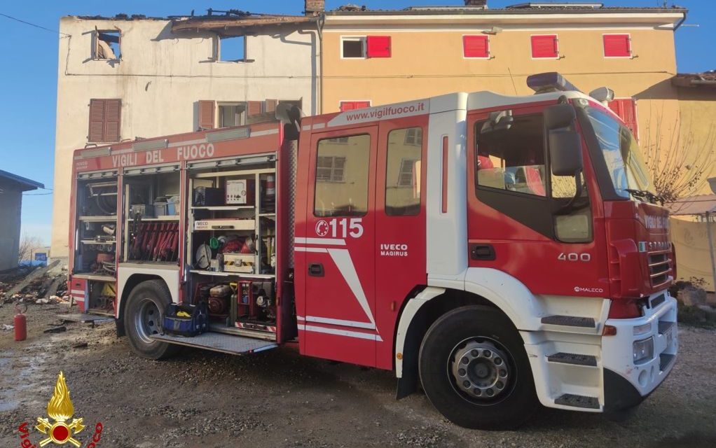 Incendio in una casa a Casale Monferrato