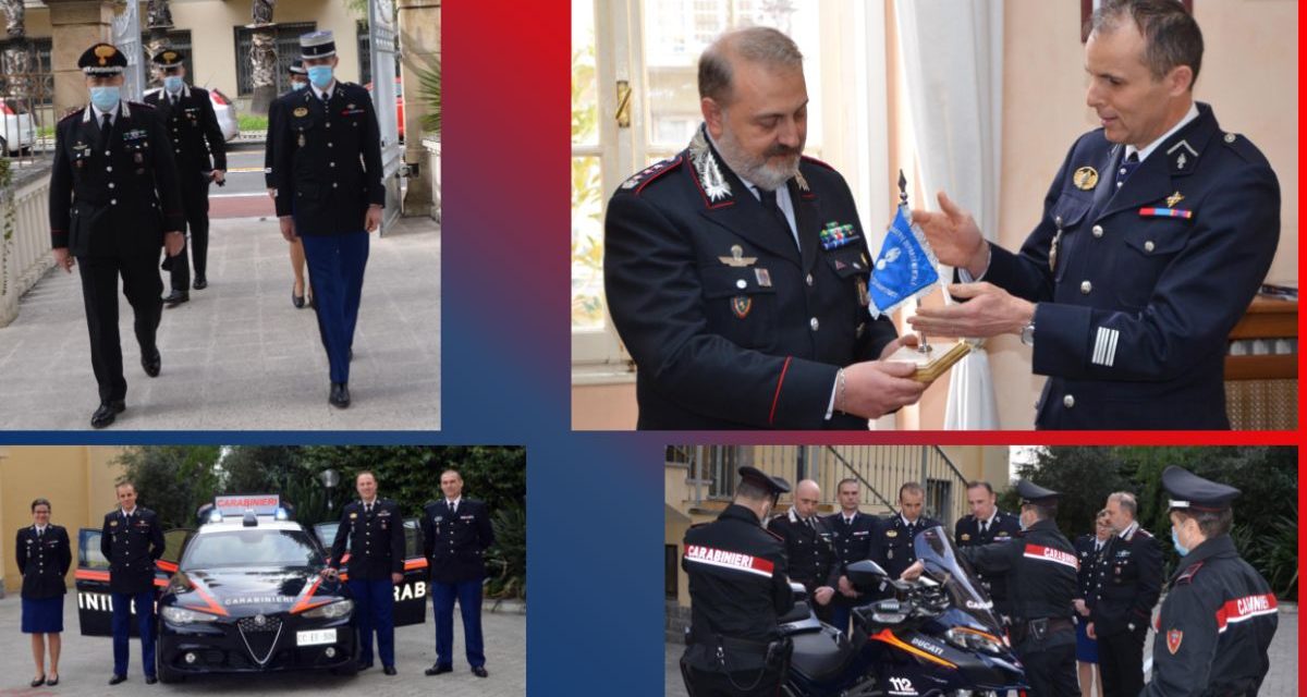 La Gendarmerie des Alpes-Maritimes dai Carabinieri di Imperia