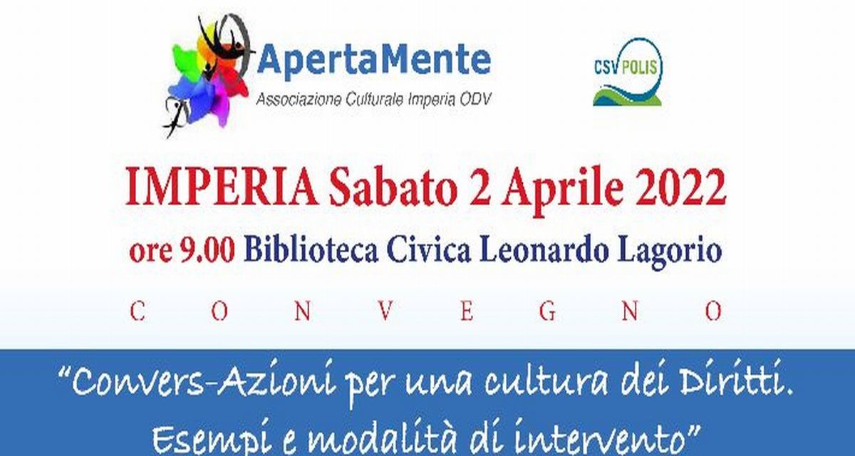 Sabato a Imperia c’è un interessante convegno