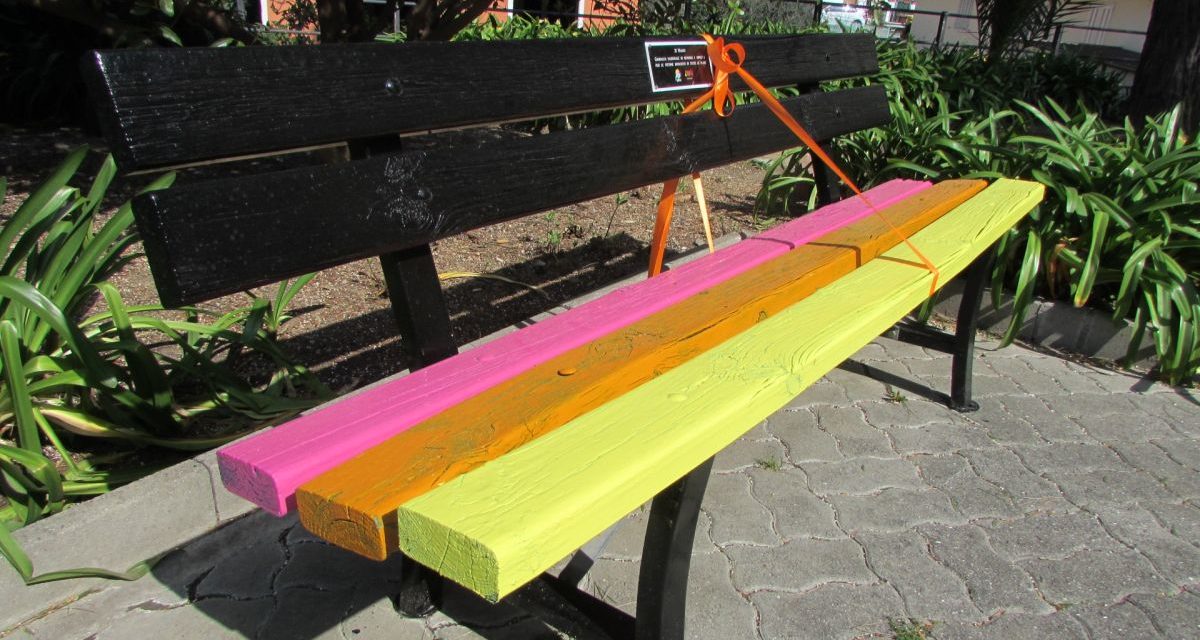 A Ventimiglia inaugurata la panchina in ricordo delle vittime delle mafie