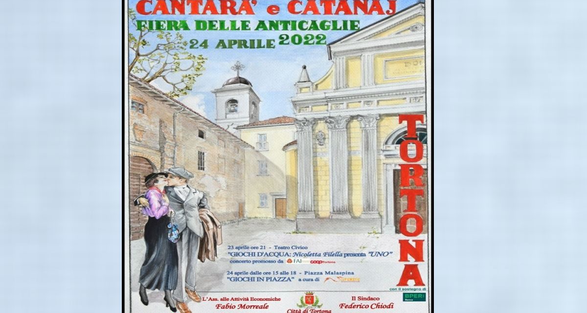Domani a Tortona c’è Cantarà e Catanaj, appuntamento da non perdere