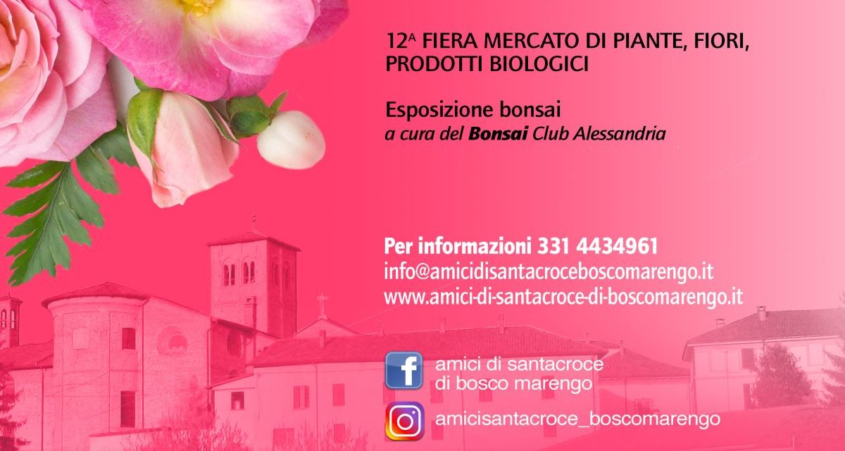 A Boscomarengo domenica torna la rassegna floreale “Bosco fiorito”